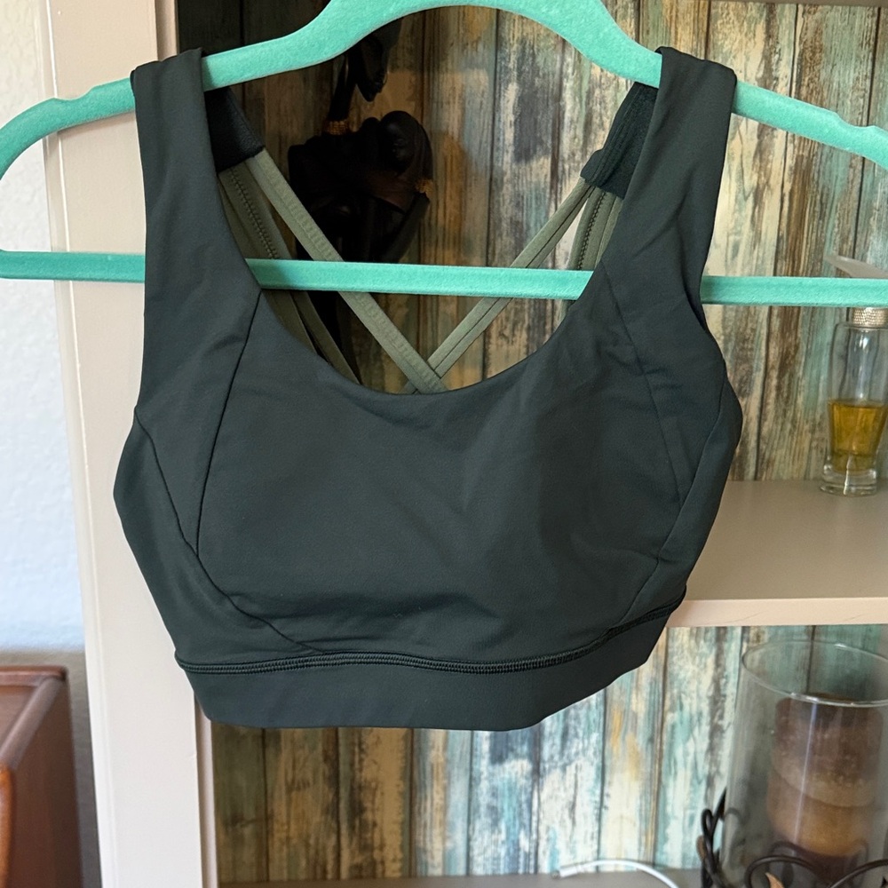 Lululemon Athletica Deep Green Sports Bra